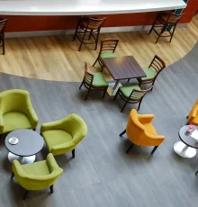 Commercial Flooring Installation in a Cafeteria